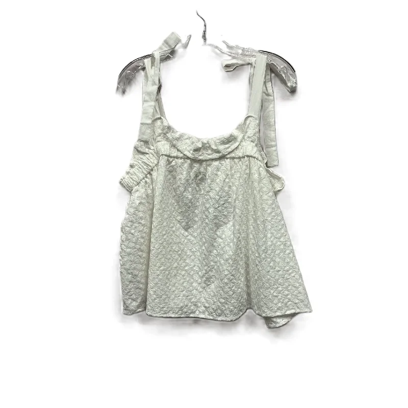 Top Sleeveless By Eri + Ali In White, Size: Xl