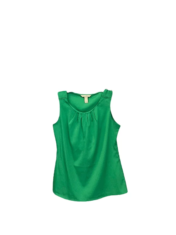 Top Sleeveless By Banana Republic In Green, Size: Xs