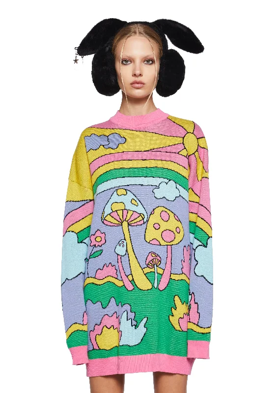 Trend Alert Psychedelic Fantasy Oversized Sweater