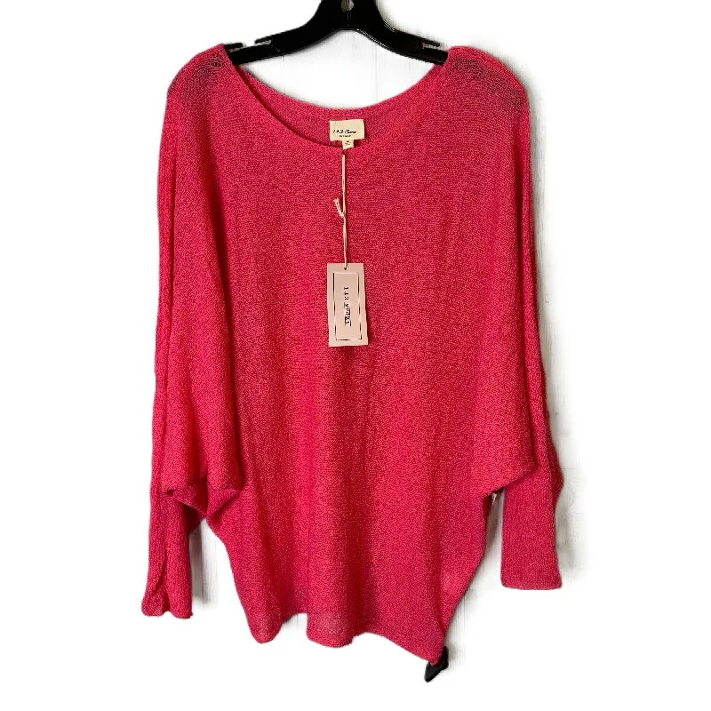 Top Long Sleeve By 143 Story In Pink, Size: M