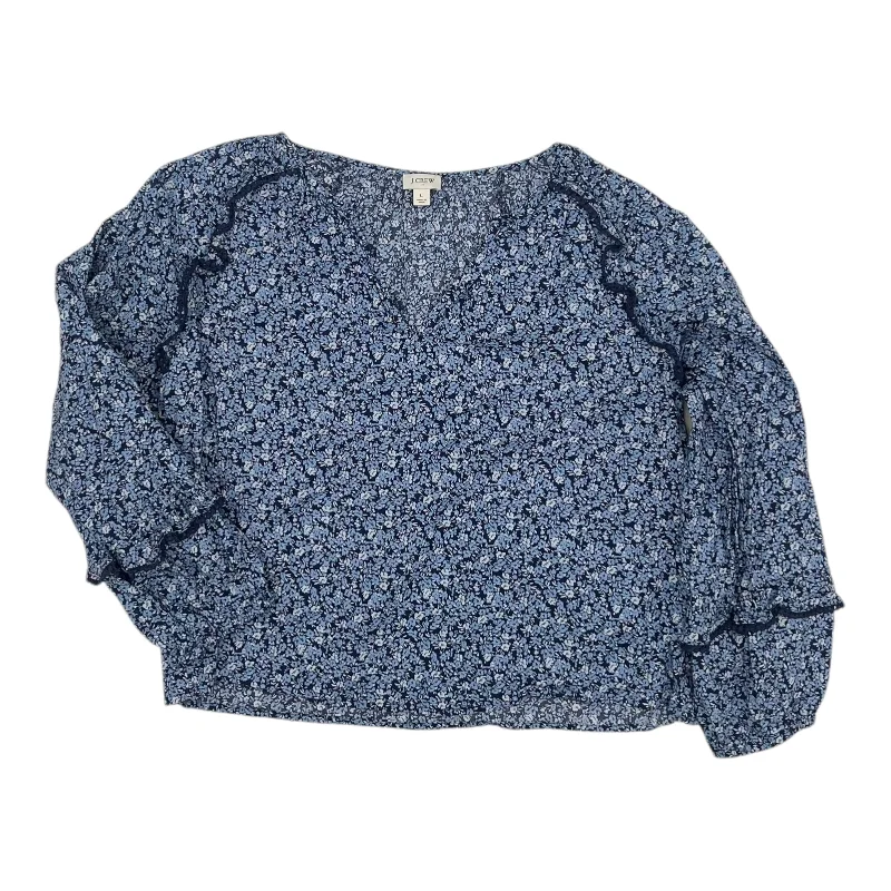 Top Ls By J. Crew In Blue, Size:L