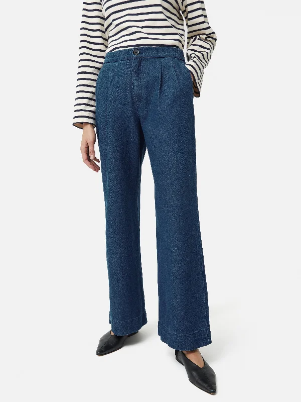 Effortless Comfort Denim Relaxed Trouser | Indigo