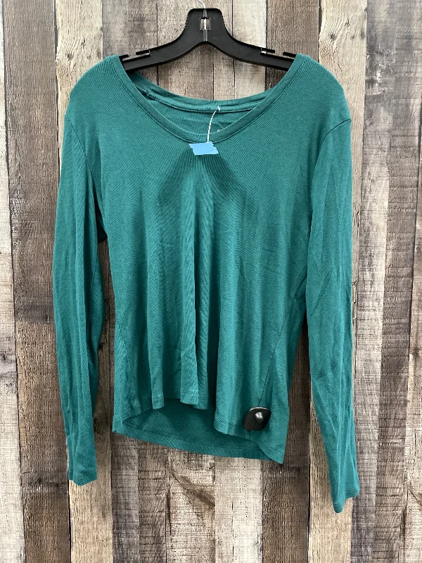 Top Long Sleeve By A New Day In Green, Size: L