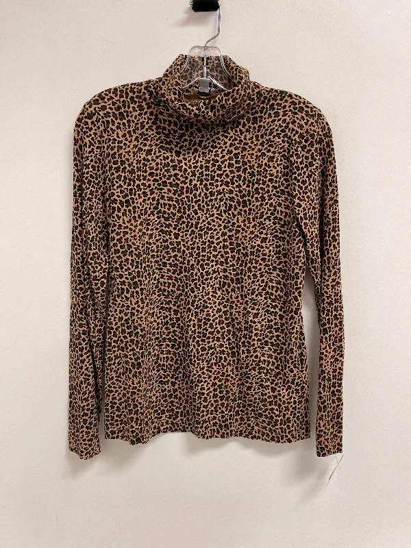 Top Long Sleeve By J. Crew In Animal Print, Size: S