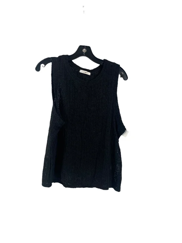 Top Sleeveless By Cherish In Black, Size: L