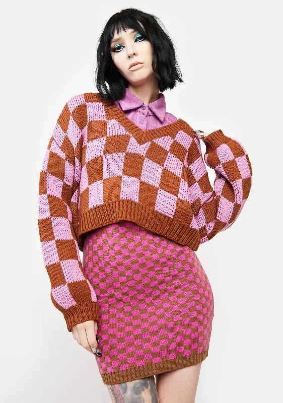 Buy More, Save More Your Move Checkerboard Sweater