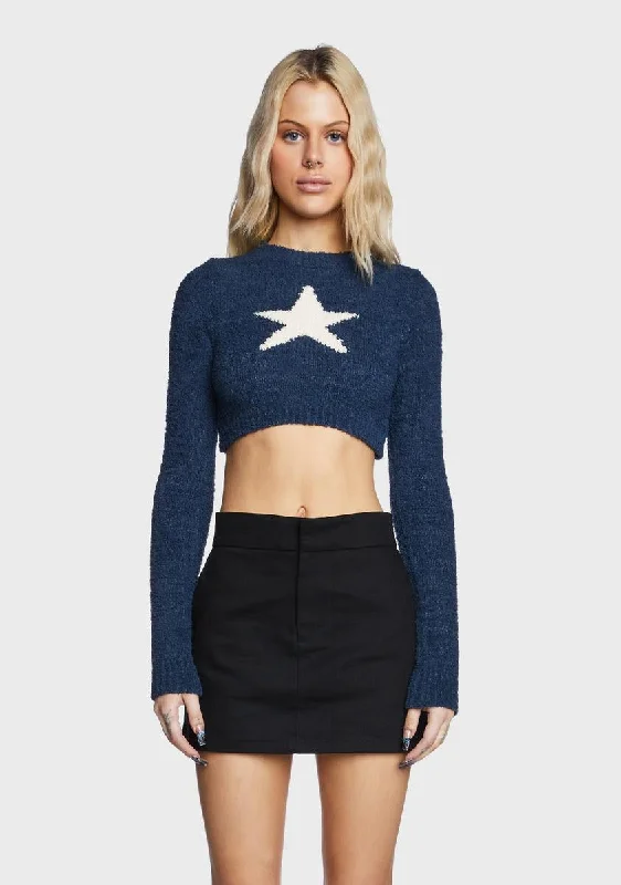 Discounts On Casual Weekend Styles Starry Super Soft Cropped Sweater