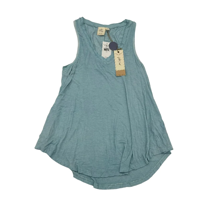 BLUE TOP SLEEVELESS by WHITE CROW Size:S