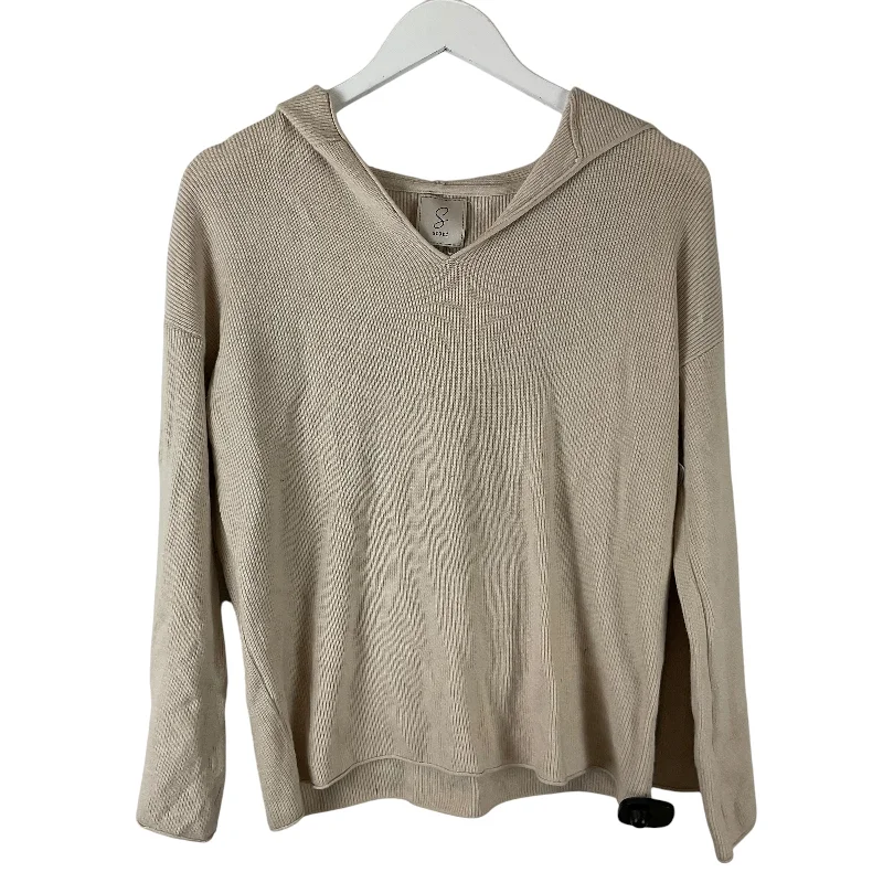 Top Long Sleeve By Sioni In Cream, Size: M