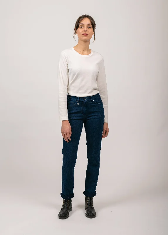 Current Trends Patricia straight jeans - elasticated waist, in stretch cotton (DENIM)