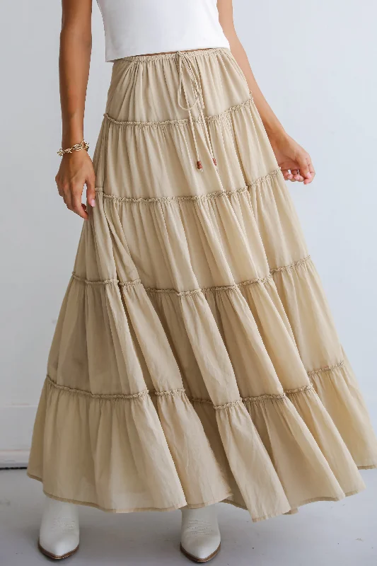 Gift Ideas FINAL SALE - Adorable Lifestyle Tiered Maxi Skirt