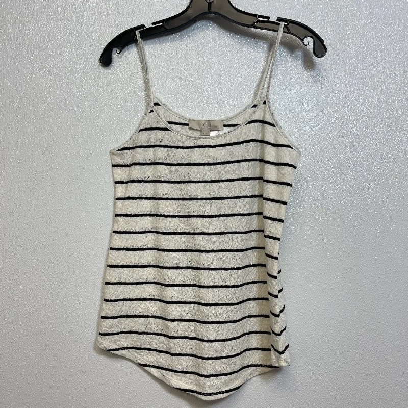 Top Sleeveless By Loft O In Striped, Size: M