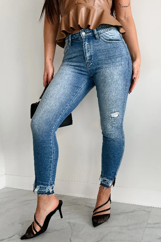 Wardrobe Update Trevina High Rise Skinny Ankle Kancan Jeans (Medium)