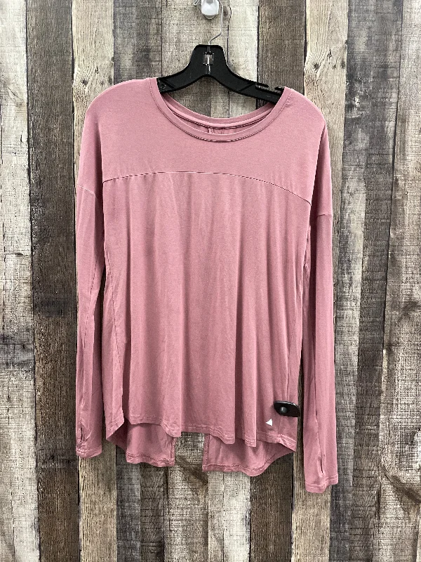 Top Long Sleeve By Cmf In Pink, Size: M