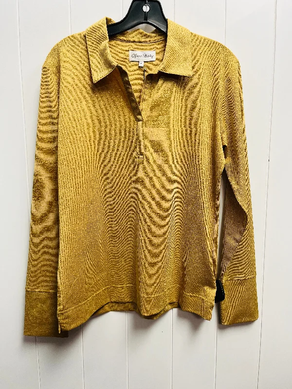 Top Long Sleeve By sport haley In Gold, Size: M