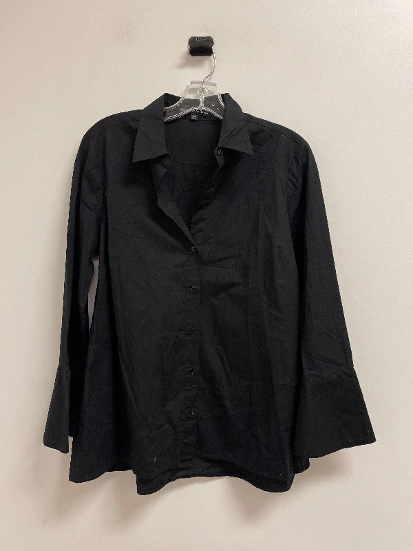 Top Long Sleeve By Preston And New York In Black, Size: M