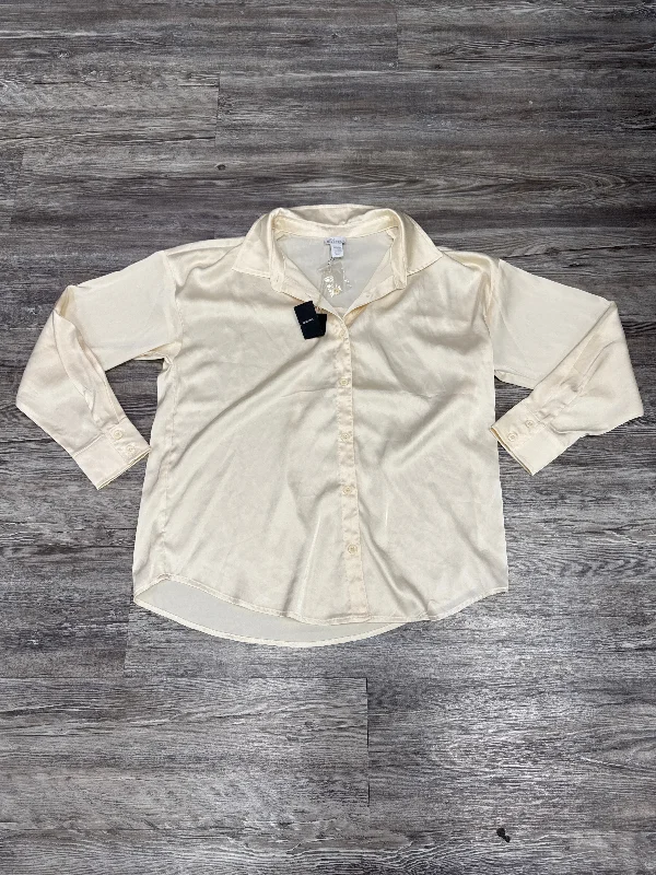 Top Long Sleeve By Cmc In Cream, Size: Xs