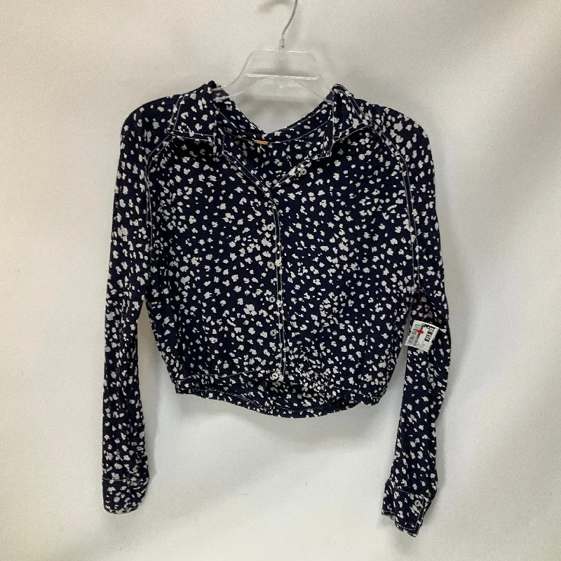 Top Long Sleeve By Free People In Blue, Size: Xs