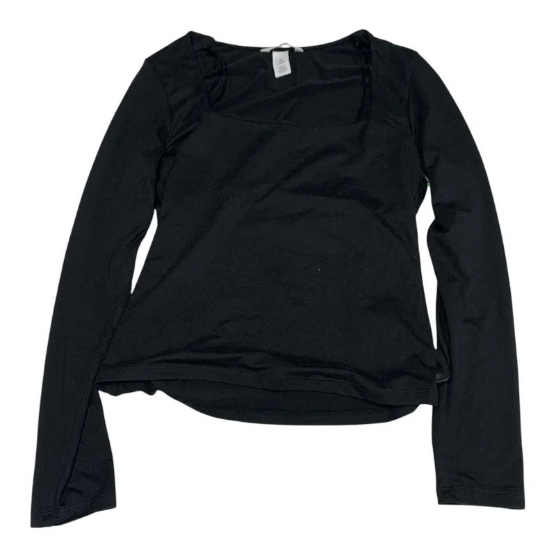 Top Long Sleeve Basic By H&m In Black, Size: S