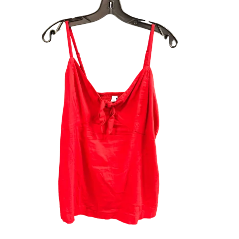 Top Sleeveless By Old Navy In Red, Size: L