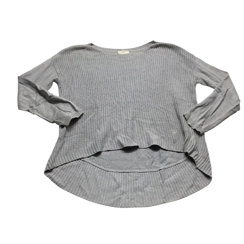 Top Long Sleeve By Loft In Grey, Size: L