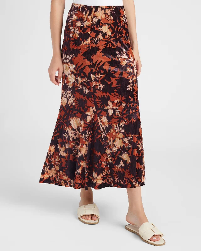 Save Big Velvet Pull-On Maxi Skirt