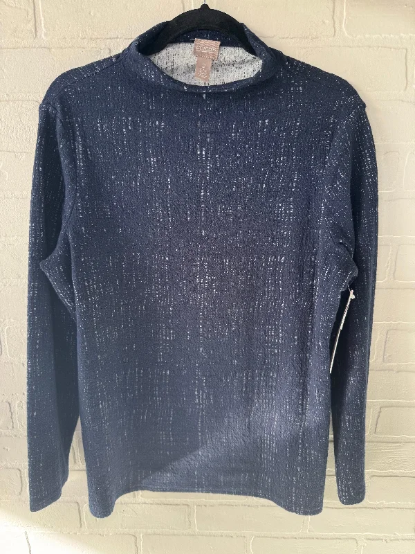 Top Long Sleeve By Chicos In Blue, Size: L