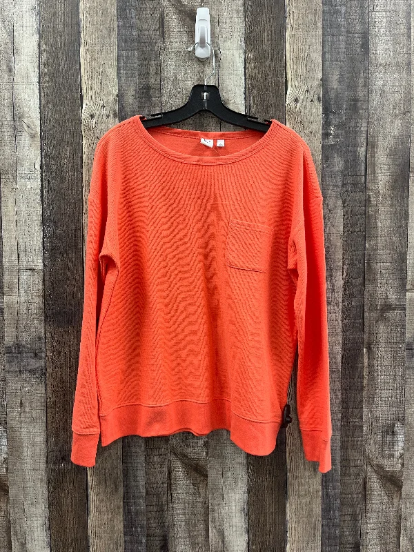 Top Long Sleeve By Gap In Orange, Size: L