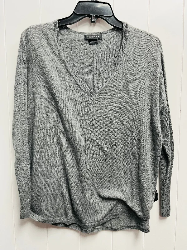 Top Long Sleeve By Trouve In Grey, Size: S