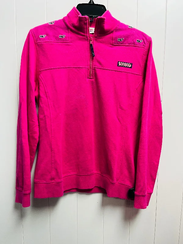 Top Long Sleeve By Vineyard Vines In Pink, Size: S