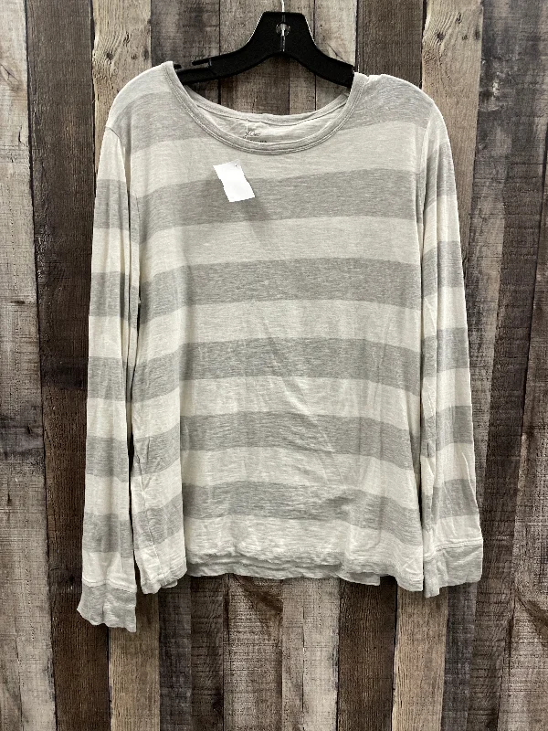 Top Long Sleeve By J. Crew In Striped Pattern, Size: Xl