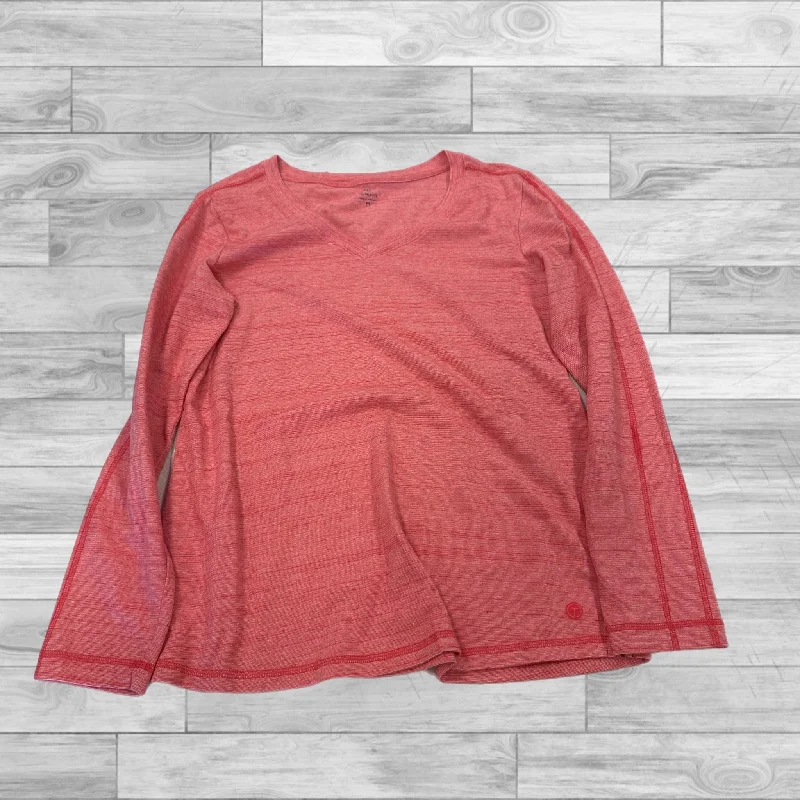 Top Long Sleeve By Talbots In Red, Size: M