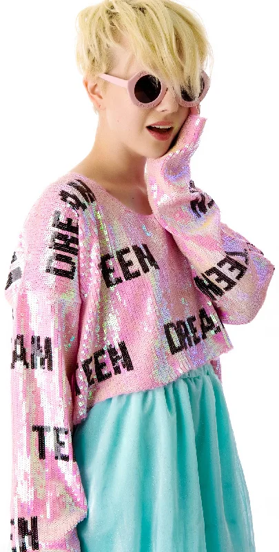 Special Offer Teen Dream Billy Crop Sweater