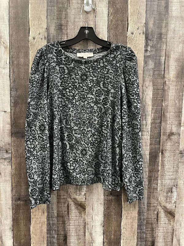 Top Long Sleeve By Loft In Black, Size: L