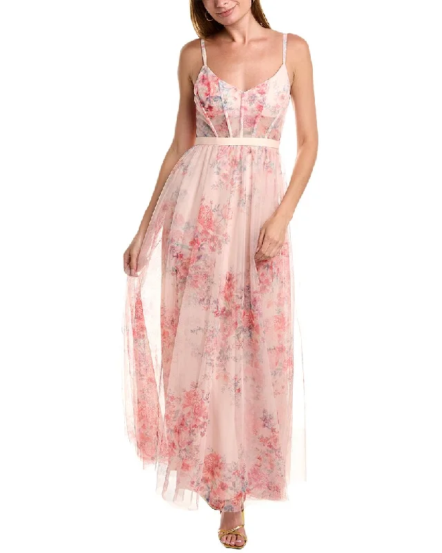 Chic Urban Fashion Look BCBGMAXAZRIA Evening Maxi Dress