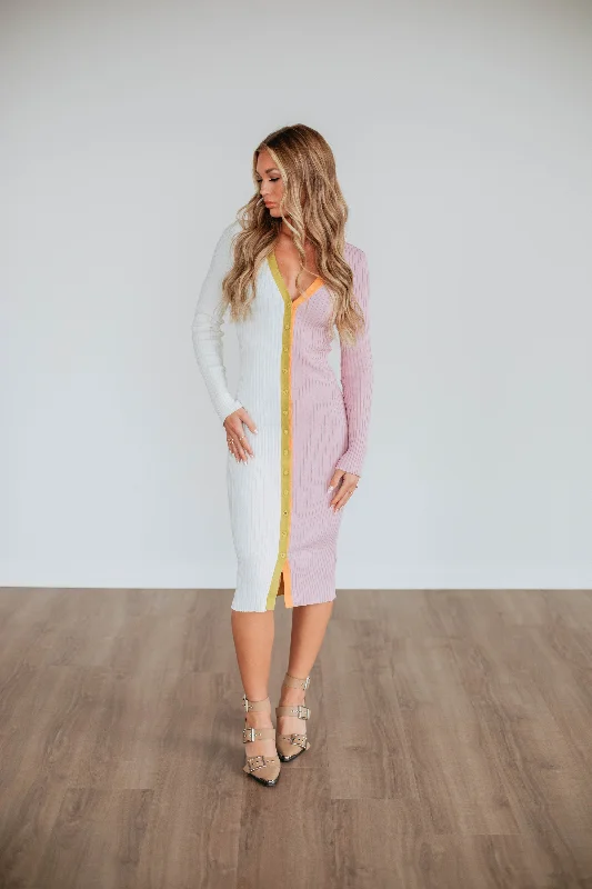 Stupidly Low Prices Dia Midi Dress - Ivory