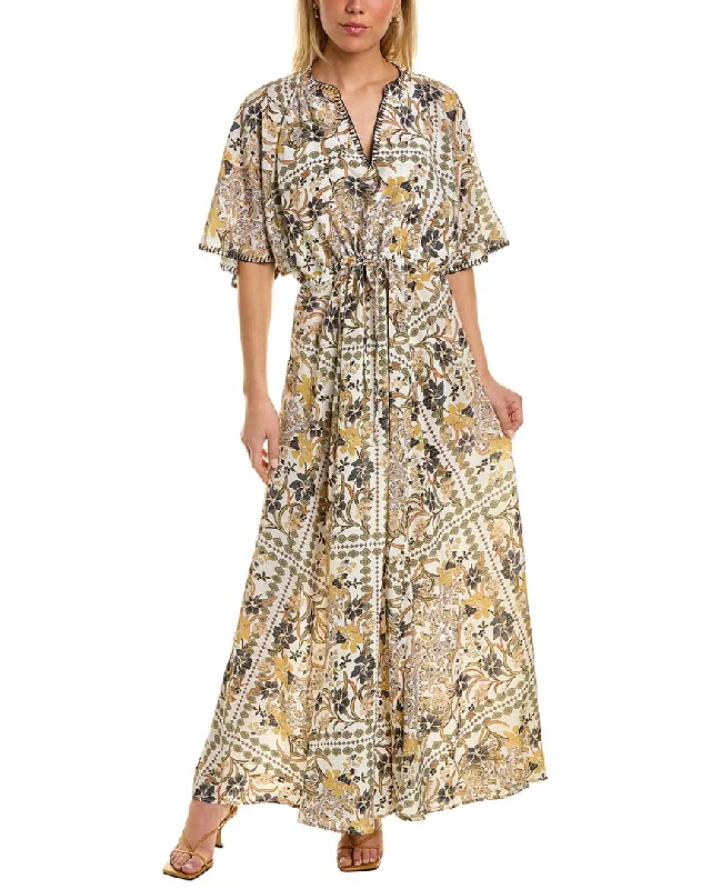 Fashion Essentials Johnny Was Cruz Silk Maxi Dress