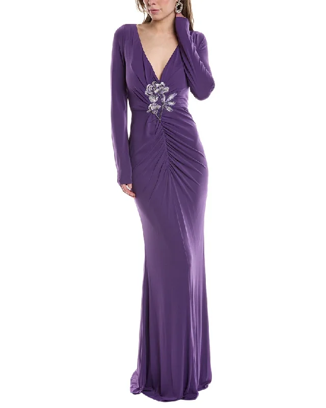 Gorgeous Glamour Collection Marchesa Notte Jersey Drape Gown