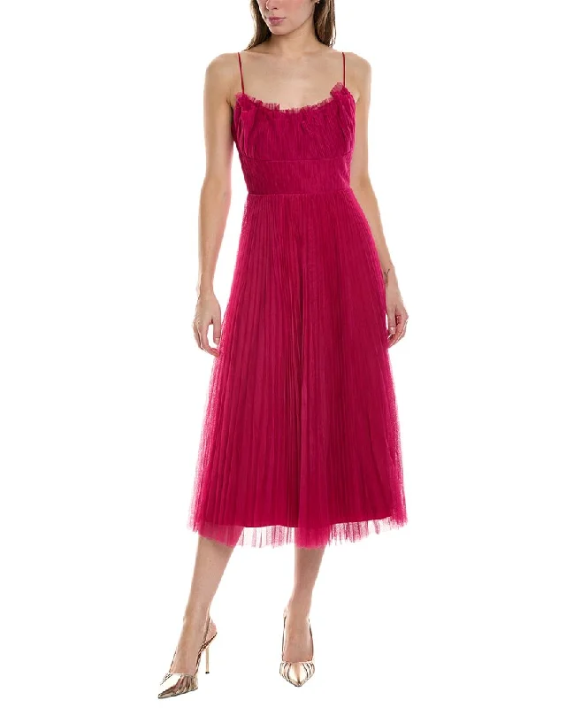 Style Breakthroughs ML Monique Lhuillier Tulle A-Line Dress