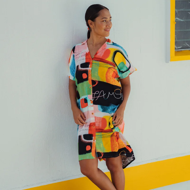 Great Deals On Ethnic Cultural Wear Shirt Dress - Color Block