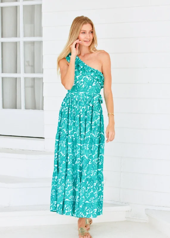 Redefining Women's Style St. Pete One Shoulder Maxi Dress