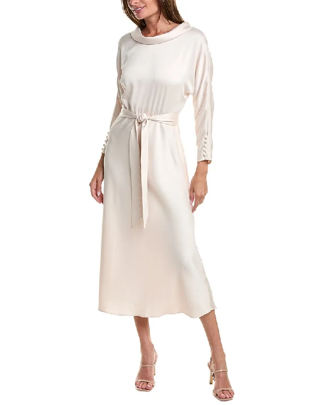 Anniversary Sale Teri Jon by Rickie Freeman Cowl Midi Dress