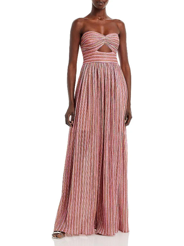 Today Only Womens Metallic Maxi Fit & Flare Dress