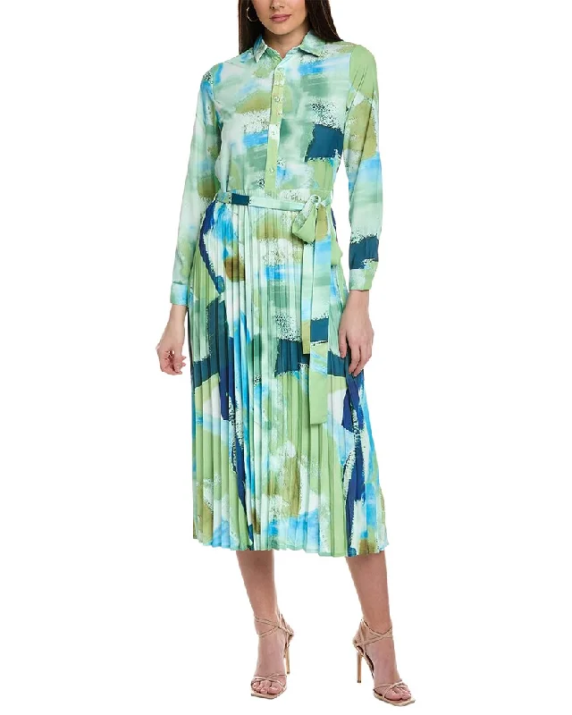 Special Occasion Wear YAL New York Pleated Shirtdress