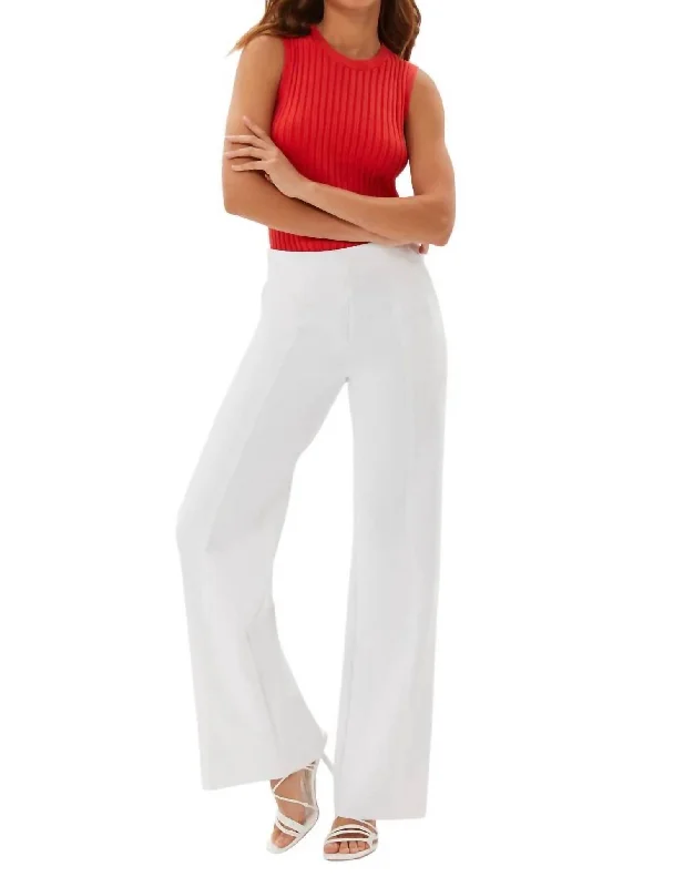 Valentine's Special Atherton Clean Full Leg Trouser In White