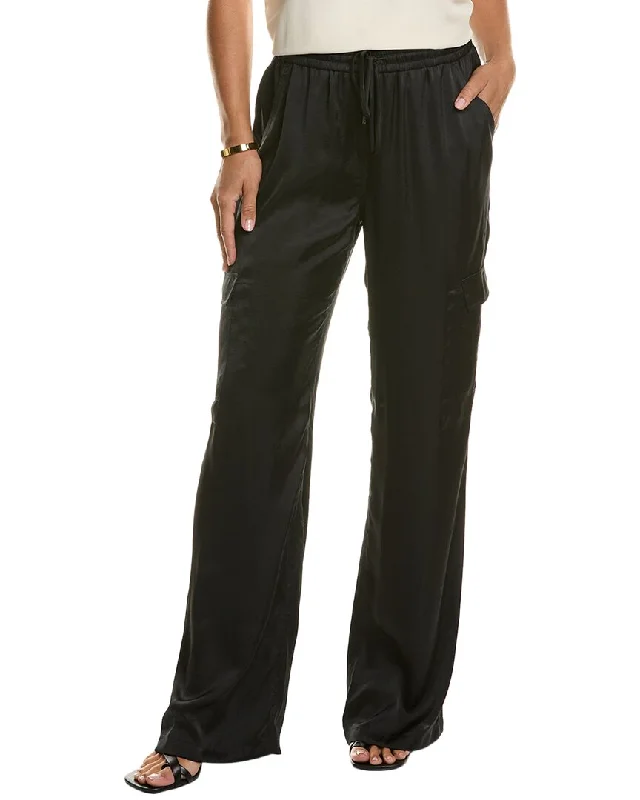 Embrace New Fashion Elie Tahari Relaxed Satin Cargo Pant