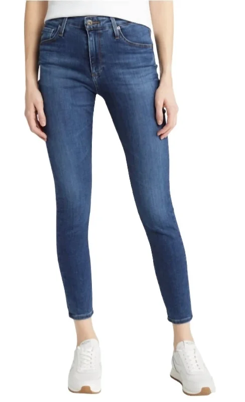 Chic Styles Farrah Skinny Ankle Jean In Switchback