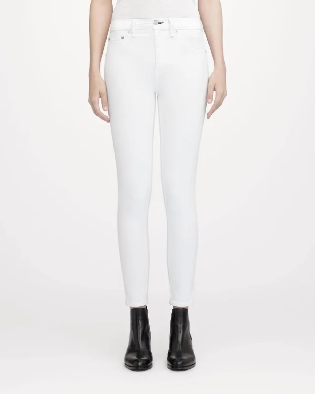 Style Revolution High Rise Ankle Skinny Jean In Blanc