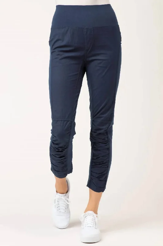 Stylish Savings High Waist Jetter Pants In Navy