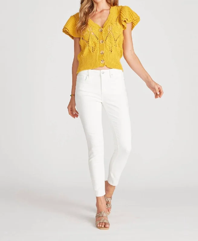 Style Without Limits Jackie High Rise Skinny Jean In White